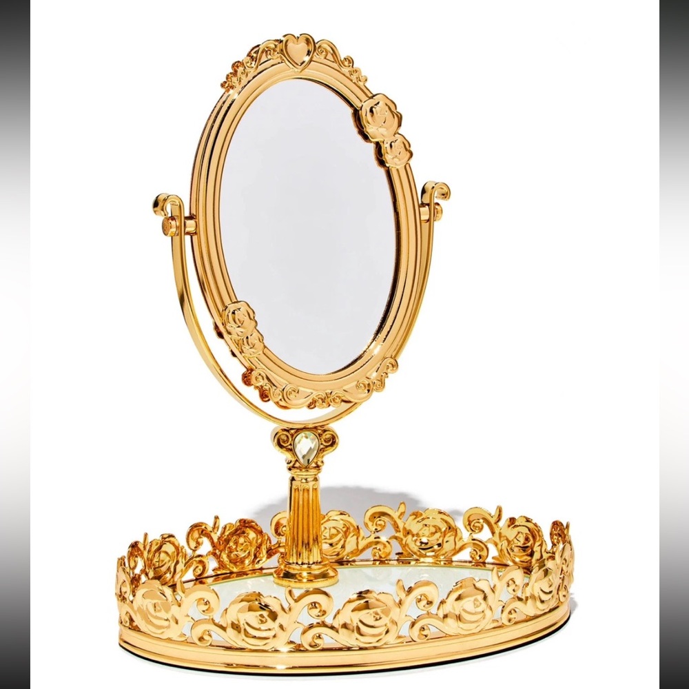 Bath and Body Works DISNEY Belle Vanity Mirror Tray